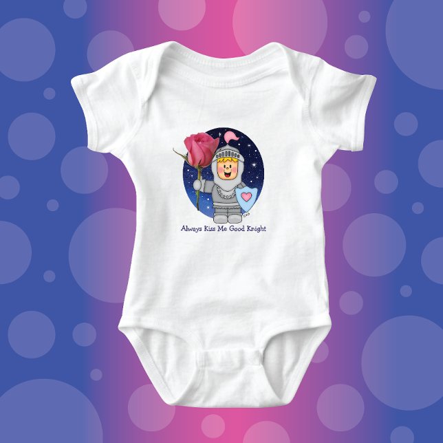 JollyKins Always Kiss Me Good Knight Baby Bodysuit (Creator Uploaded)