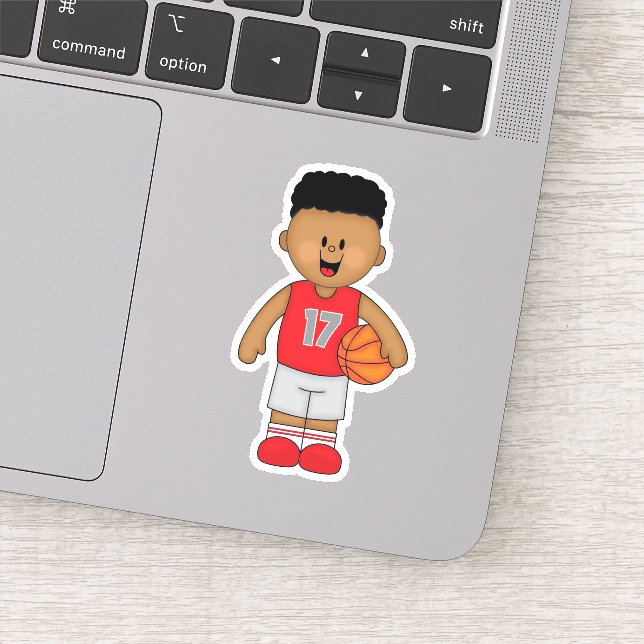 JollyKins Basketball Boy Sticker (Detail)