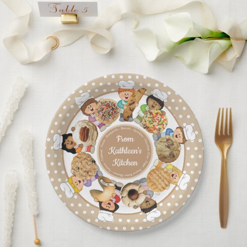 JollyKins Cookie Friends Paper Plates