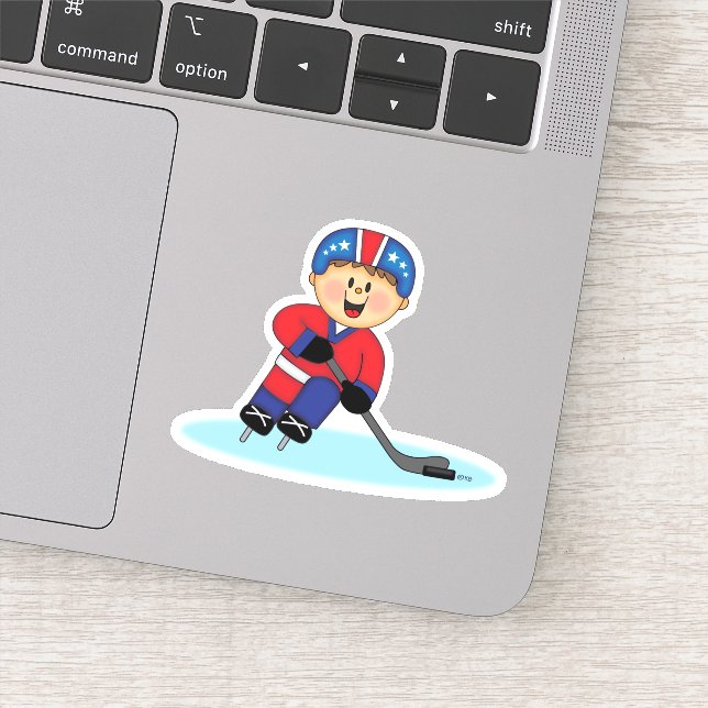 JollyKins Hockey Boy Sticker (Detail)