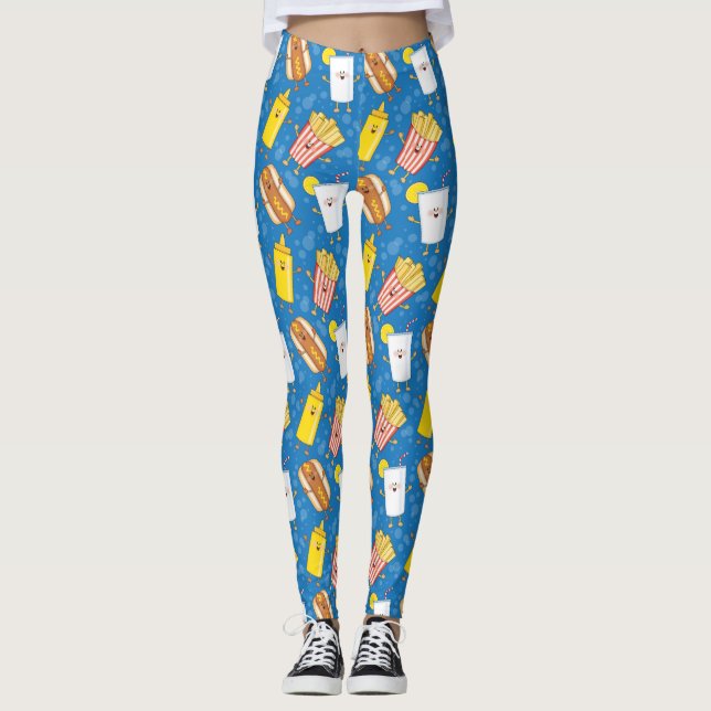 JollyKins Hot Dog Combo Meal Leggings (Front)