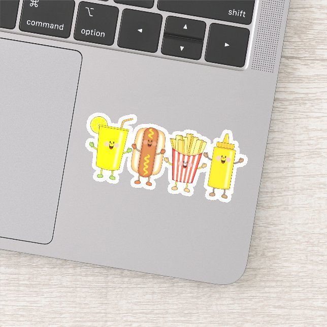 JollyKins Hot Dog Friends Sticker (Detail)