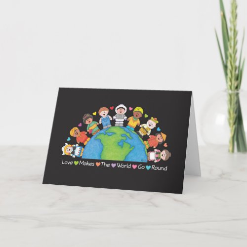 JollyKins Love Makes The World Go Round Card