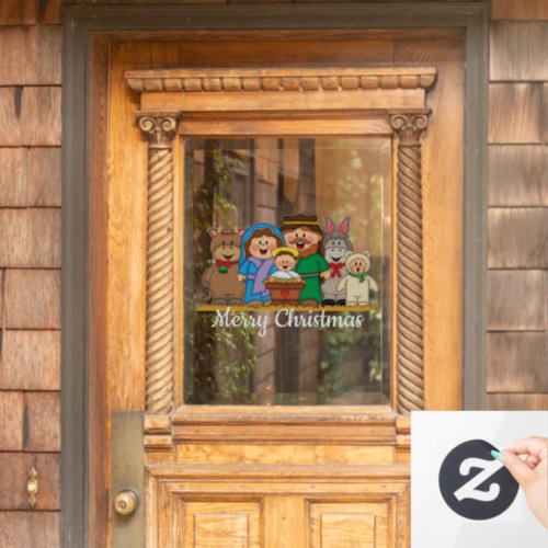 JollyKins Nativity Window Cling