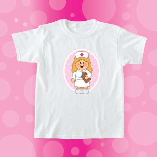JollyKins Nurse Pink T_Shirt