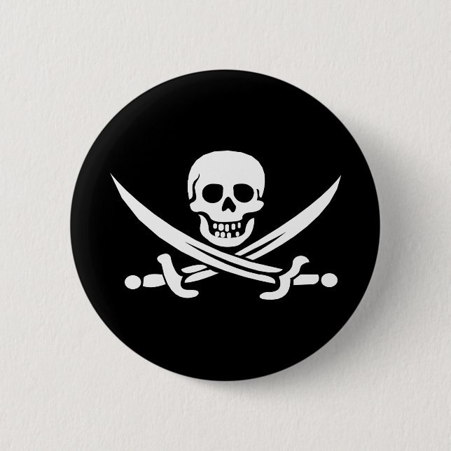 JollyRoger Pinback Button (Front)