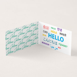JOLOOS FOLDED BUSINESS CARD