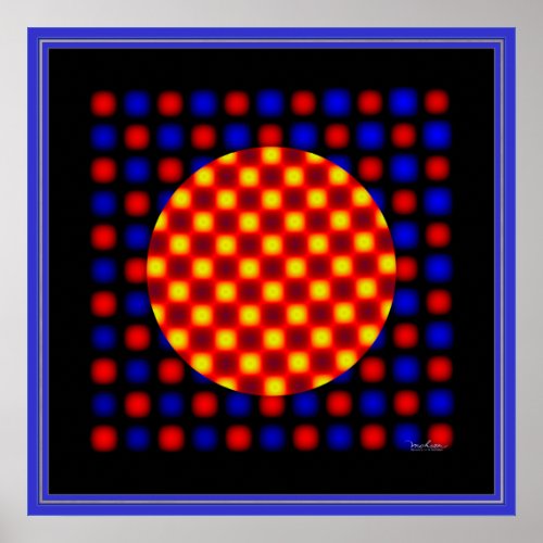 Jolting Jittering Optical Illusion Poster