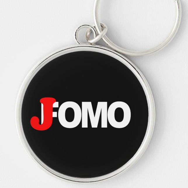 Jomo joy of missing out FUNNY Introvert Shy Keychain (Front)