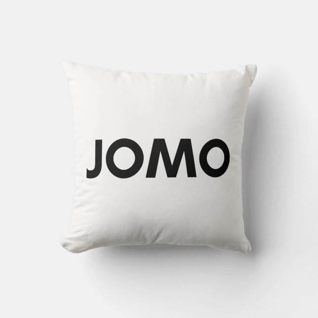 jomo throw pillow (Front)