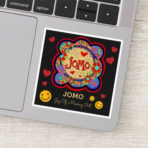 JOMO Trendy Inspirivity Sticker with Smileys