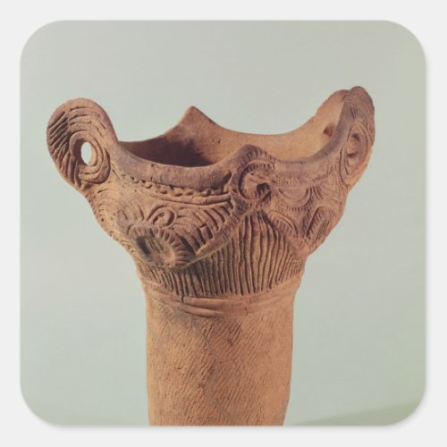 Jomon vase from the Kanto province Square Sticker