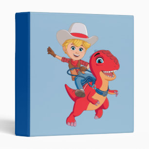 Jon and Blitz   Dino Ranch 3 Ring Binder