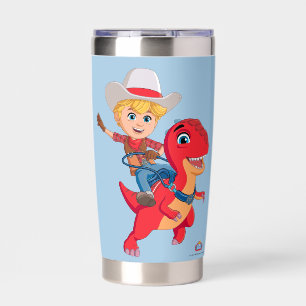 Jon and Blitz   Dino Ranch Insulated Tumbler
