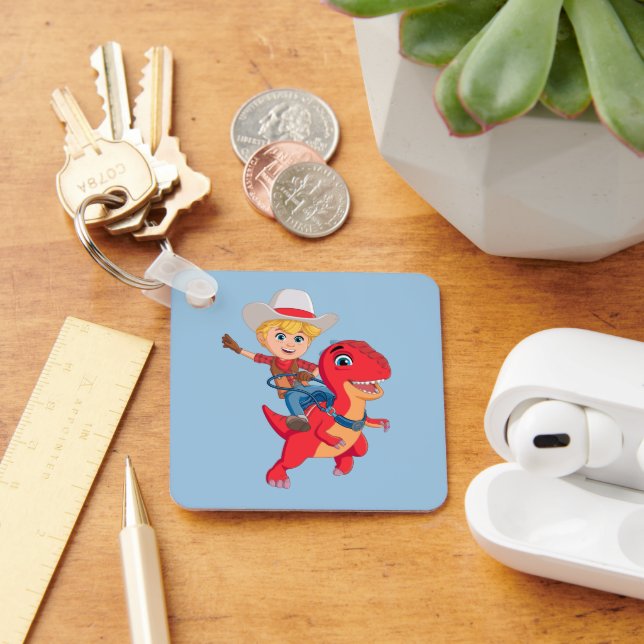 Jon and Blitz | Dino Ranch Keychain (Desk)