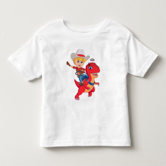 Jon and Blitz | Dino Ranch Toddler T-shirt (Front)
