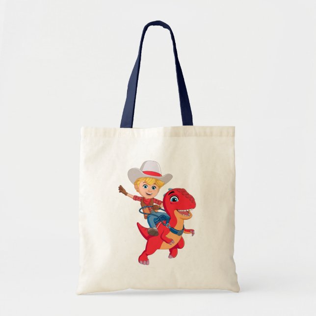 Jon and Blitz | Dino Ranch Tote Bag (Front)