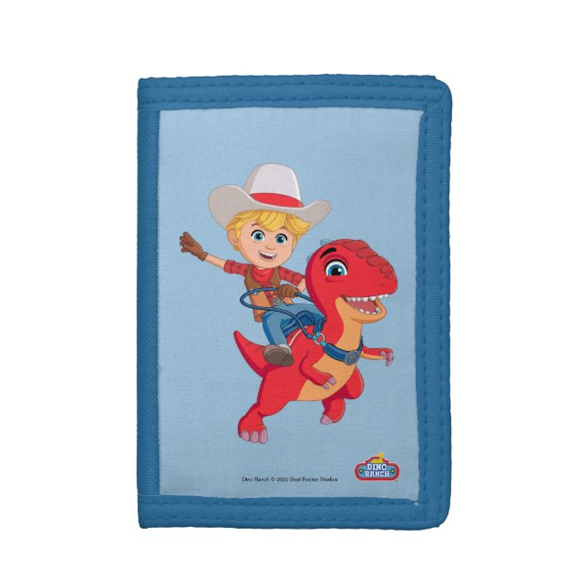 Jon and Blitz | Dino Ranch Trifold Wallet (Front Vertical)