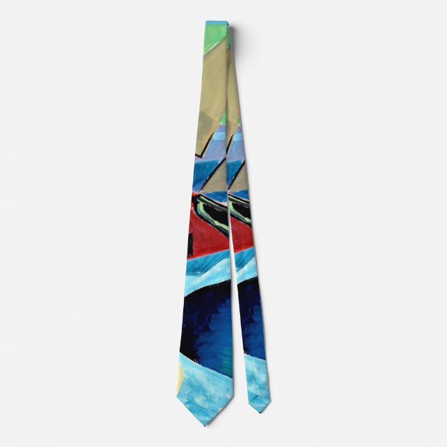 Jon-And - Ship in Harbor Neck Tie (Front)