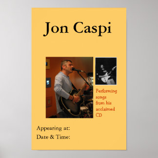 Jon Caspi - Performance Poster