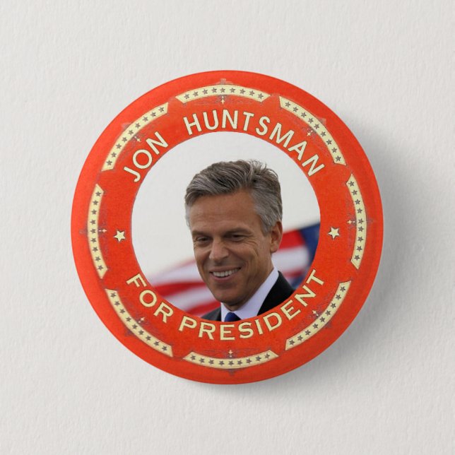 Jon Huntsman 2012 Pinback Button (Front)