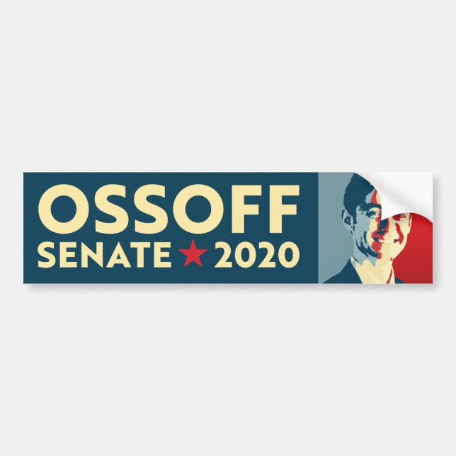 Jon Ossoff 2020 Bumper Sticker (Front)