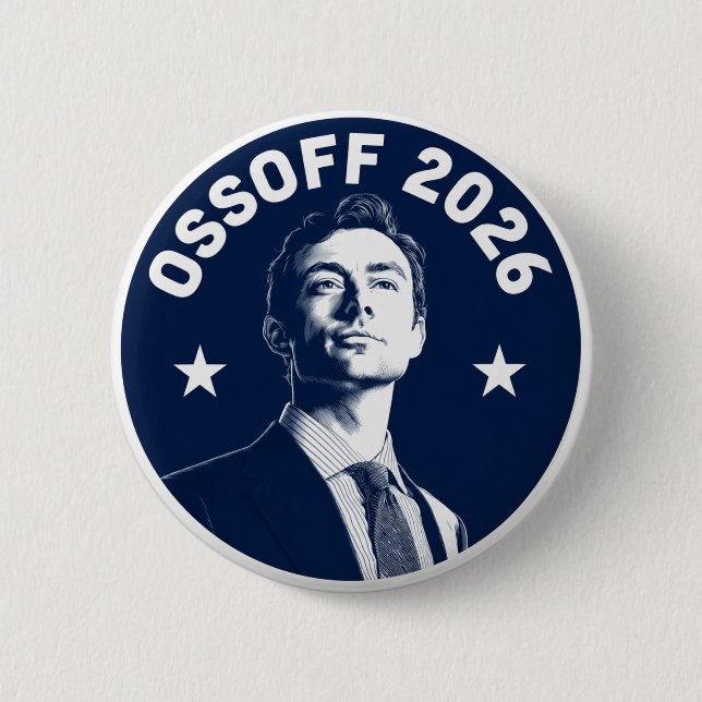 Jon Ossoff 2026 Button (Front)