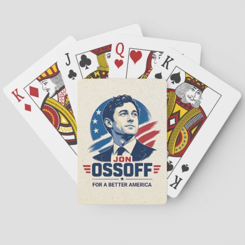 Jon Ossoff | For a Better America | Political Poker Cards