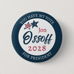 Jon Ossoff for Presdient 2028 Button