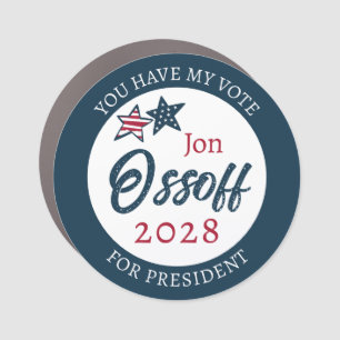 Jon Ossoff for Presdient 2028 Car Magnet