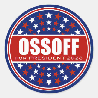 Jon Ossoff for President 2028 Classic Round Sticker