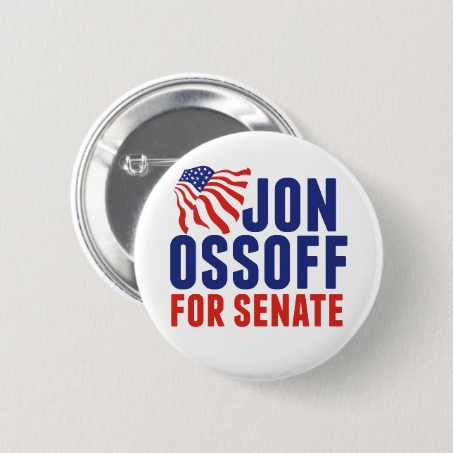 Jon Ossoff for Senate 2026 Georgia Election Button (Front & Back)