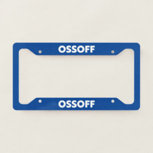Jon Ossoff Georgia Senate runoff blue white car License Plate Frame