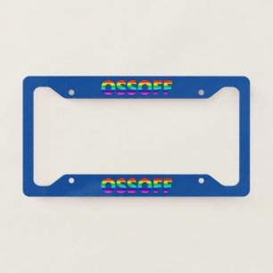 Jon Ossoff Georgia Senate runoff pride lgbt blue License Plate Frame