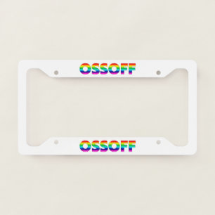 Jon Ossoff Georgia Senate runoff pride lgbtq lgbt License Plate Frame