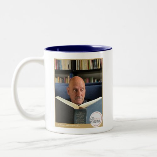 Jon Scieszka Gets Caught Reading Two_Tone Coffee Mug