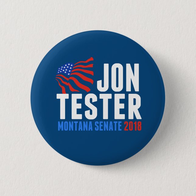 Jon Tester for Montana Senate 2018 Button (Front)