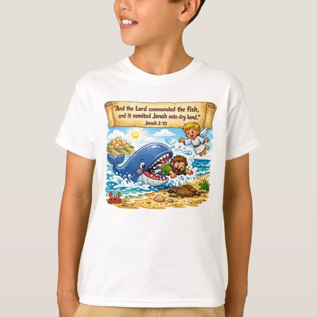 Jonah 2:10 T-Shirt (Front)