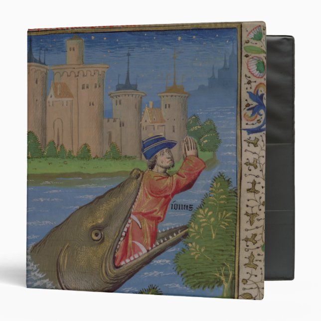 Jonah and the Whale, from the Bible of Jean XXII Binder (Front/Inside)