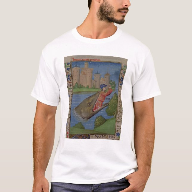 Jonah and the Whale, from the Bible of Jean XXII T-Shirt (Front)