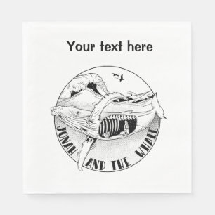 Jonah and the whale napkins