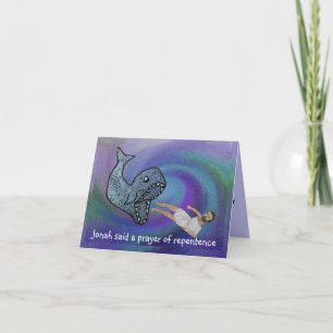 Jonah and the Whale Rosh Hashanah Card