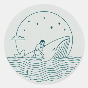 Jonah and the Whale Sticker