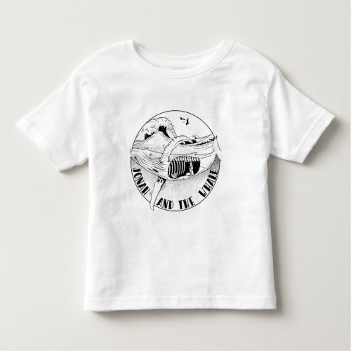 Jonah and the whale toddler t_shirt