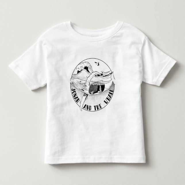Jonah and the whale toddler t-shirt (Front)