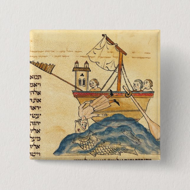 Jonah Eaten by the Whale Pinback Button (Front)