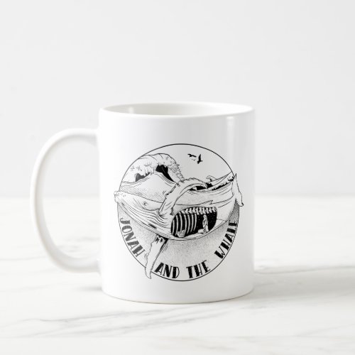 Jonah in the while bible art coffee mug