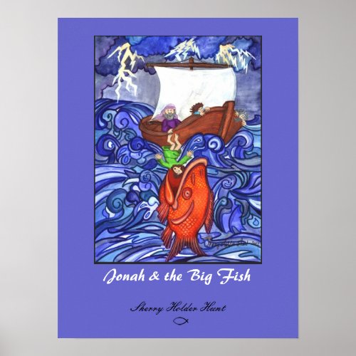 Jonah  the Big Fish Print