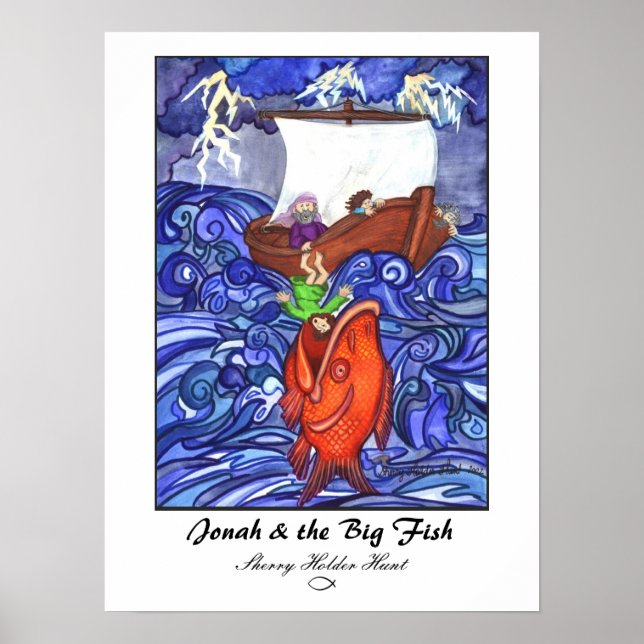 Jonah & the Big Fish Print-Customized Poster (Front)