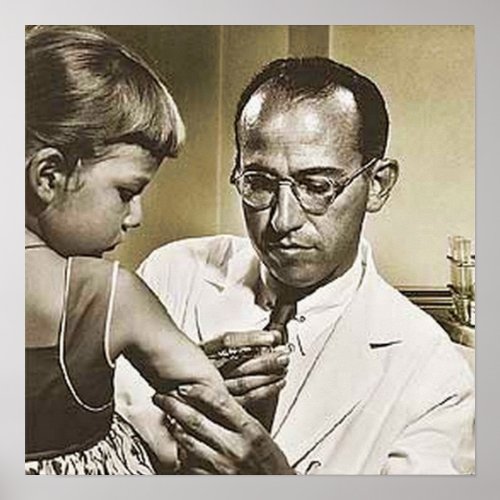 Jonas E Salk MD Poster